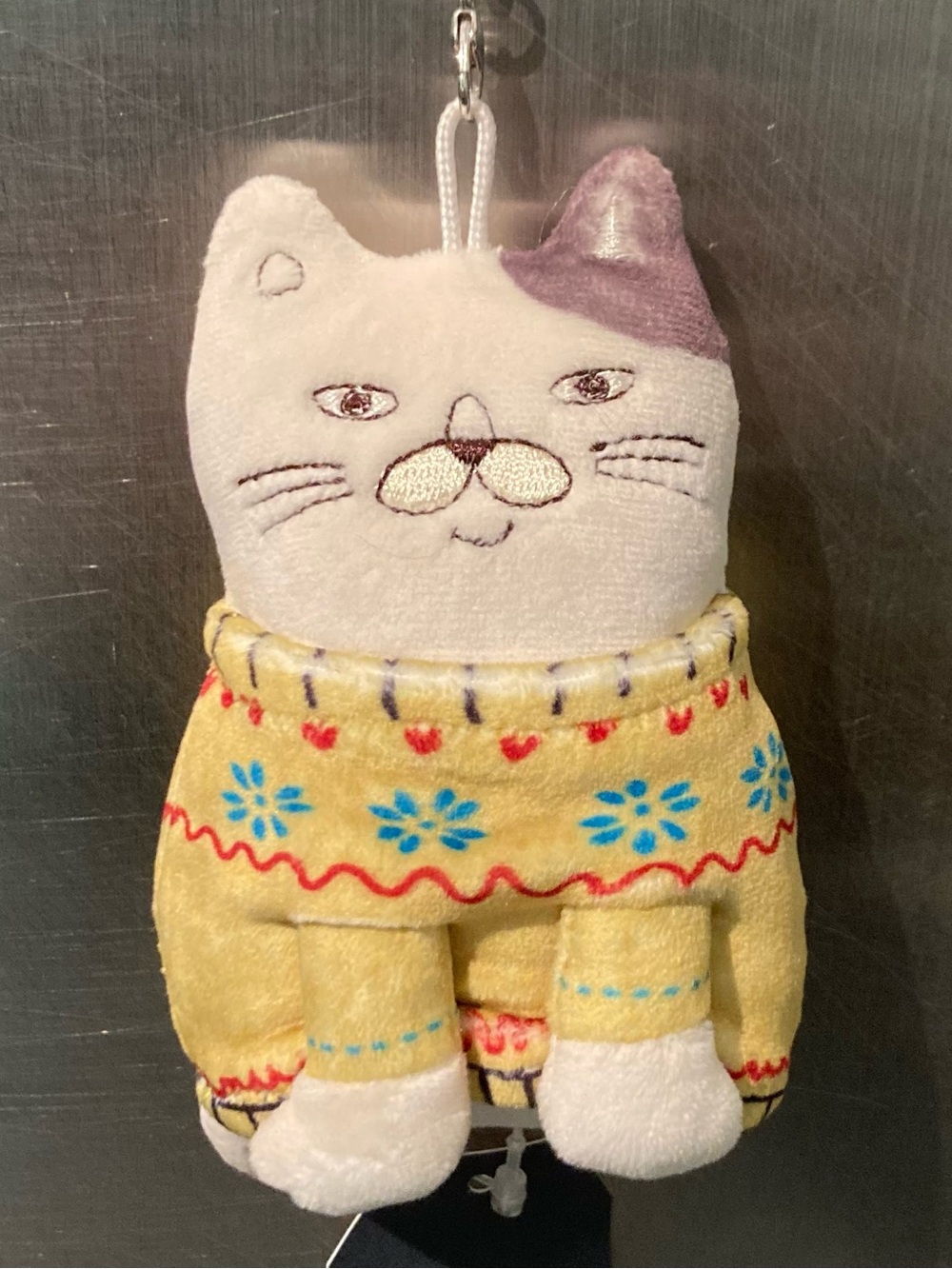 🇯🇵🐱10.5cm Japan Kusugutte Kusuguru Pafumochi Mascot Cat Sweater Plush Keychain